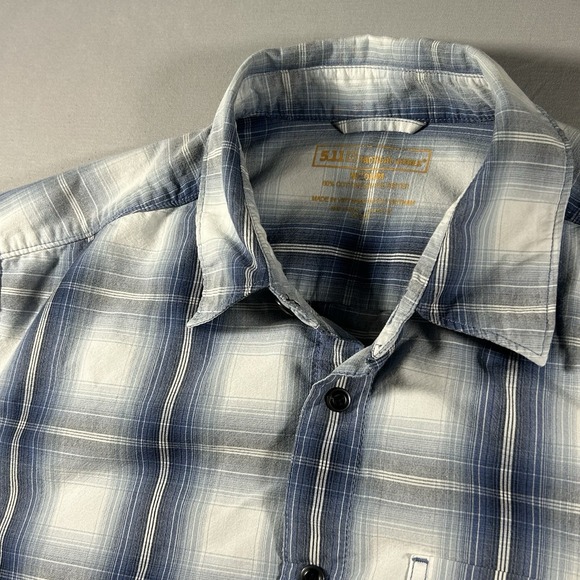 5.11 Tactical Other - 5.11 Tactical Series Men's Medium Blue Plaid Short Sleeve Button Shirt